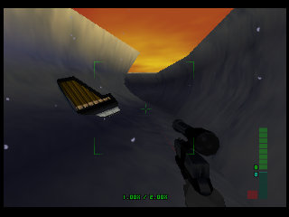 PerfectDark 007 sur Nintendo 64 - Agent spécial Mission 5 : Air Base - part 3 : Crash Site: Confrontation