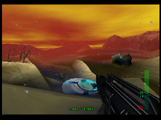 PerfectDark 007 sur Nintendo 64 - Agent spécial Mission 5 : Air Base - part 3 : Crash Site: Confrontation