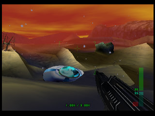 PerfectDark 007 sur Nintendo 64 - Agent Perfect Mission 5 : Air Base - part 3 : Crash Site: Confrontation PerfectDark 007 sur Nintendo 64 - Agent Perfect Mission 5 : Air Base - part 3 : Crash Site: Confrontation