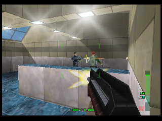 PerfectDark 007 sur Nintendo 64 - Agent Mission 7 : Carrington Institute - part 1 : Carrington Institute: Defense