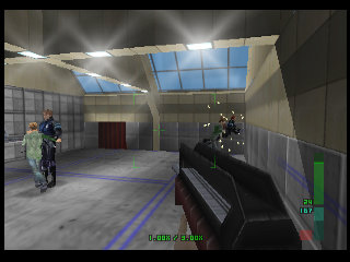 PerfectDark 007 sur Nintendo 64 - Agent Mission 7 : Carrington Institute - part 1 : Carrington Institute: Defense