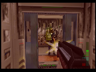 Perfect Dark sur Nintendo 64 - Agent Perfect Mission 7 : Institut Carrington - part 1 : Institut Carrington - Defense