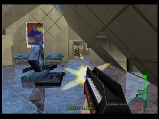 Perfect Dark sur Nintendo 64 - Agent Perfect Mission 7 : Institut Carrington - part 1 : Institut Carrington - Defense