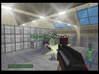 Perfect Dark sur Nintendo 64 - Agent Perfect Mission 7 : Institut Carrington - part 1 : Institut Carrington - Defense