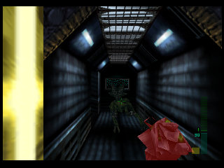 PerfectDark 007 sur Nintendo 64 - Agent spécial Mission 8 : Espace - part 1 : Attack Ship: Covert Assault
