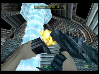 PerfectDark 007 sur Nintendo 64 - Agent spécial Mission 8 : Espace - part 1 : Attack Ship: Covert Assault