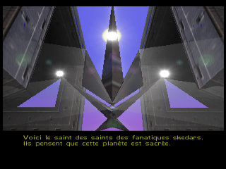 PerfectDark 007 sur Nintendo 64 - Mission 9 : Skedar - part 1 : Skedar Ruins: Battle Shrine PerfectDark 007 sur Nintendo 64 - Mission 9 : Skedar - part 1 : Skedar Ruins: Battle Shrine