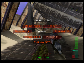 PerfectDark 007 sur Nintendo 64 - Agent Mission 9 : Skedar - part 1 : Skedar Ruins: Battle Shrine PerfectDark 007 sur Nintendo 64 - Agent Mission 9 : Skedar - part 1 : Skedar Ruins: Battle Shrine
