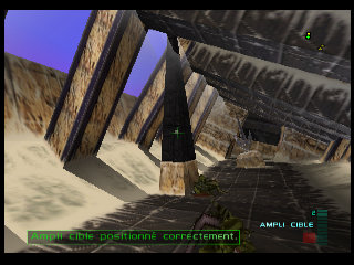 PerfectDark 007 sur Nintendo 64 - Agent Mission 9 : Skedar - part 1 : Skedar Ruins: Battle Shrine PerfectDark 007 sur Nintendo 64 - Agent Mission 9 : Skedar - part 1 : Skedar Ruins: Battle Shrine