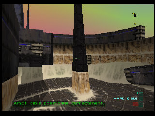 PerfectDark 007 sur Nintendo 64 - Agent Mission 9 : Skedar - part 1 : Skedar Ruins: Battle Shrine PerfectDark 007 sur Nintendo 64 - Agent Mission 9 : Skedar - part 1 : Skedar Ruins: Battle Shrine