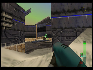 PerfectDark 007 sur Nintendo 64 - Agent Mission 9 : Skedar - part 1 : Skedar Ruins: Battle Shrine PerfectDark 007 sur Nintendo 64 - Agent Mission 9 : Skedar - part 1 : Skedar Ruins: Battle Shrine