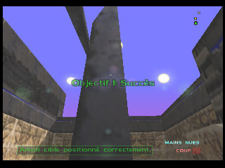 PerfectDark 007 sur Nintendo 64 - Agent Mission 9 : Skedar - part 1 : Skedar Ruins: Battle Shrine PerfectDark 007 sur Nintendo 64 - Agent Mission 9 : Skedar - part 1 : Skedar Ruins: Battle Shrine