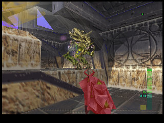 PerfectDark 007 sur Nintendo 64 - Agent Mission 9 : Skedar - part 1 : Skedar Ruins: Battle Shrine PerfectDark 007 sur Nintendo 64 - Agent Mission 9 : Skedar - part 1 : Skedar Ruins: Battle Shrine