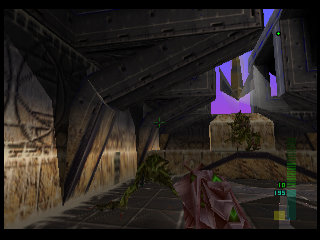 PerfectDark 007 sur Nintendo 64 - Agent Mission 9 : Skedar - part 1 : Skedar Ruins: Battle Shrine PerfectDark 007 sur Nintendo 64 - Agent Mission 9 : Skedar - part 1 : Skedar Ruins: Battle Shrine