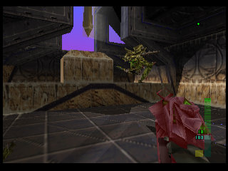 PerfectDark 007 sur Nintendo 64 - Agent Mission 9 : Skedar - part 1 : Skedar Ruins: Battle Shrine PerfectDark 007 sur Nintendo 64 - Agent Mission 9 : Skedar - part 1 : Skedar Ruins: Battle Shrine