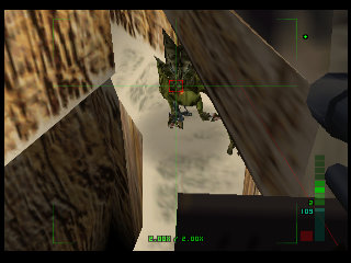 PerfectDark 007 sur Nintendo 64 - Agent spécial Mission 9 : Skedar - part 1 : Skedar Ruins: Battle Shrine PerfectDark 007 sur Nintendo 64 - Agent spécial Mission 9 : Skedar - part 1 : Skedar Ruins: Battle Shrine