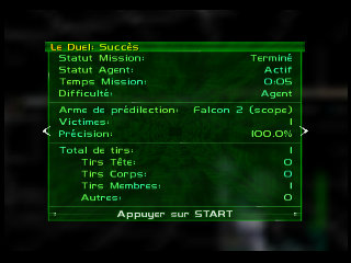 Perfect Dark sur Nintendo 64 - Agent Perfect Mission 10 : Special - part 4 : The Duel