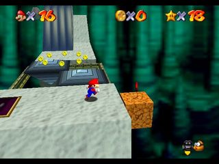 Super Mario 64 sur N64 - Le premier monde de Bowser - Bowser des ténèbres