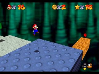 Super Mario 64 sur N64 - Le premier monde de Bowser - Bowser des ténèbres