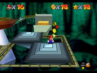 Super Mario 64 sur N64 - Le premier monde de Bowser - Bowser des ténèbres
