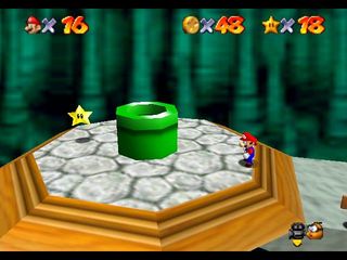 Super Mario 64 sur N64 - Le premier monde de Bowser - Bowser des ténèbres