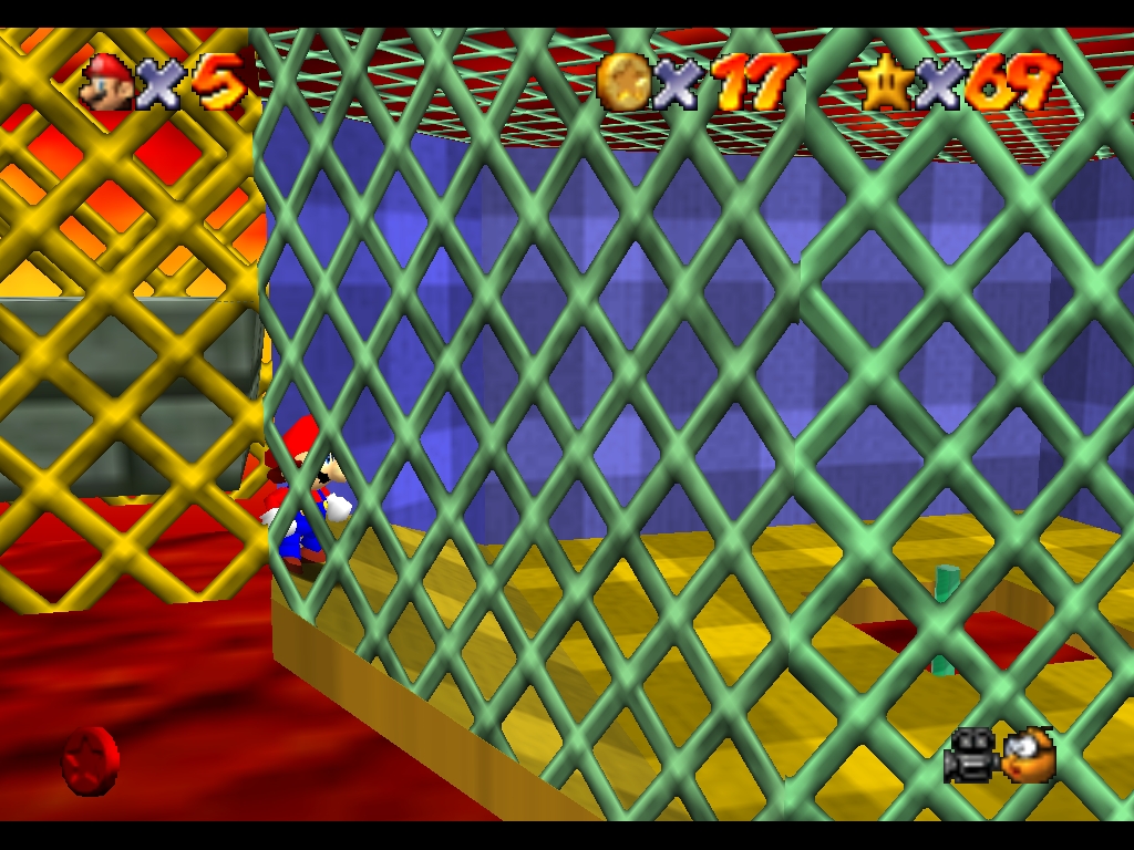 Super Mario 64 sur N64 - Le deuxième monde de Bowser - Bowser des laves Super Mario 64 sur N64 - Le deuxième monde de Bowser - Bowser des laves