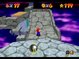 Super Mario 64 sur N64 - Le troisième monde de Bowser - Bowser des cieux