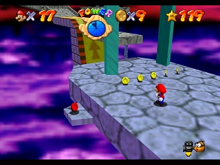 Super Mario 64 sur N64 - Le troisième monde de Bowser - Bowser des cieux
