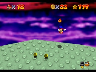 Super Mario 64 sur N64 - Le troisième monde de Bowser - Bowser des cieux