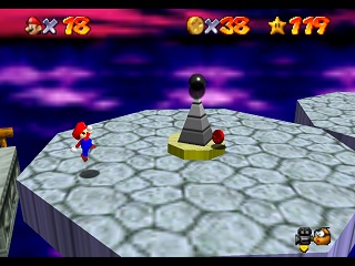 Super Mario 64 sur N64 - Le troisième monde de Bowser - Bowser des cieux