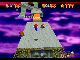 Super Mario 64 sur N64 - Le troisième monde de Bowser - Bowser des cieux