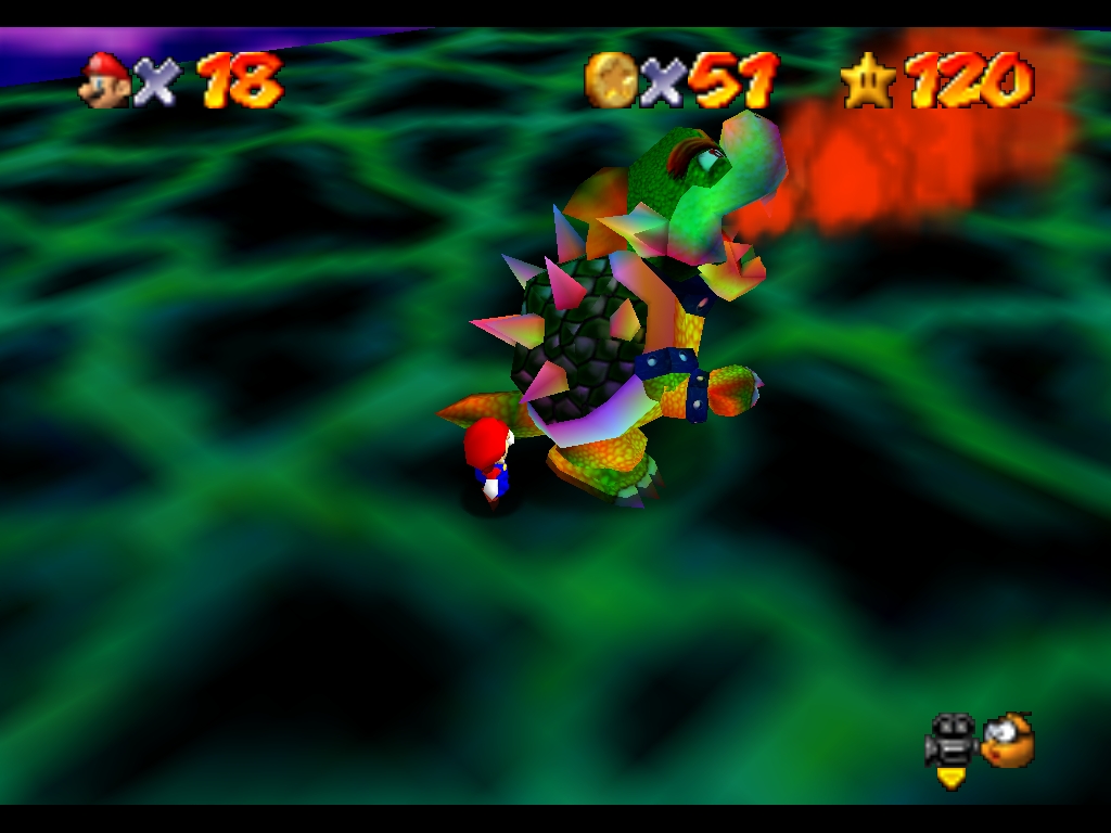 Super Mario 64 sur N64 - Le troisième monde de Bowser - Bowser des cieux