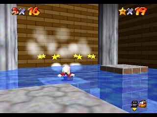Super Mario 64 sur N64 - La casquette bleue (invisibilité) Super Mario 64 sur N64 - La casquette bleue (invisibilité)