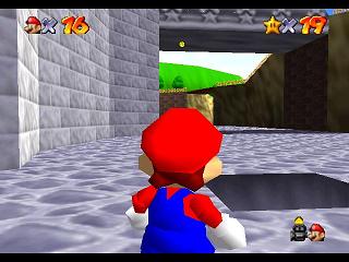Super Mario 64 sur N64 - La casquette bleue (invisibilité) Super Mario 64 sur N64 - La casquette bleue (invisibilité)