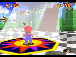 Super Mario 64 sur N64 - La casquette rouge (ailée)