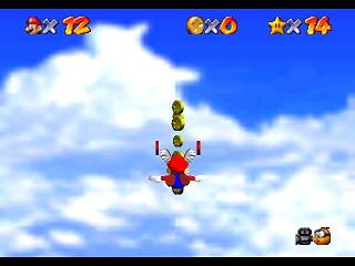 Super Mario 64 sur N64 - La casquette rouge (ailée)