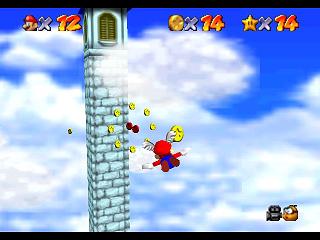 Super Mario 64 sur N64 - La casquette rouge (ailée)