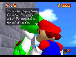 Super Mario 64 sur N64 - Epilogue : La fin du jeu Super Mario 64 sur N64 - Epilogue : La fin du jeu