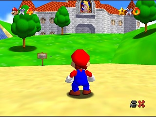 Super Mario 64 sur N64 - La soluce complète avec l'emplacement des 15 niveaux et de toutes les étoiles secrètes, casquettes et monde de Bowser