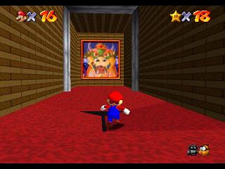 Super Mario 64 sur N64 - La soluce complète avec l'emplacement des 15 niveaux et de toutes les étoiles secrètes, casquettes et monde de Bowser