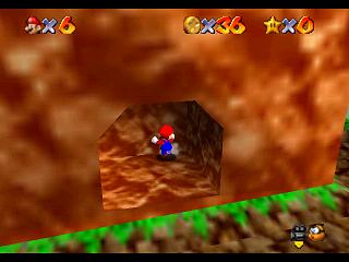 Super Mario 64 sur N64 - Niveau 1 : Bataille de Bob-Omb - Pièces et généralités