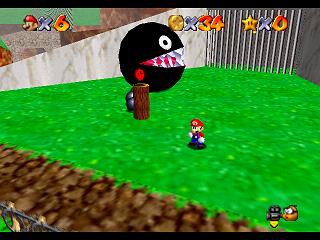 Super Mario 64 sur N64 - Niveau 1 : Bataille de Bob-Omb - Pièces et généralités
