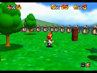 Super Mario 64 sur N64 - Niveau 1 : Bataille de Bob-Omb - Pièces et généralités