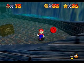 Super Mario 64 sur N64 - Niveau 3 : Baie des pirates - Pièces et généralités