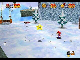 Super Mario 64 (n64 mini, Switch et DS) -  - Glissade sur glace