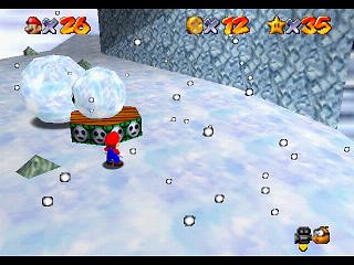 Super Mario 64 (n64 mini, Switch et DS) -  - Bonhomme de neige sans tête