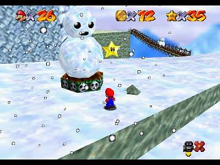 Super Mario 64 (n64 mini, Switch et DS) -  - Bonhomme de neige sans tête