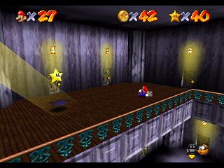 Super Mario 64 sur N64 - Niveau 5 : Big Boo's Haunt - Pièces et généralités
