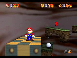 Super Mario 64 sur N64 - Niveau 6 : Hazy Maze Cave - Pièces et généralités Super Mario 64 sur N64 - Niveau 6 : Hazy Maze Cave - Pièces et généralités