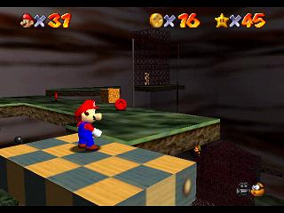 Super Mario 64 sur N64 - Niveau 6 : Hazy Maze Cave - Pièces et généralités Super Mario 64 sur N64 - Niveau 6 : Hazy Maze Cave - Pièces et généralités